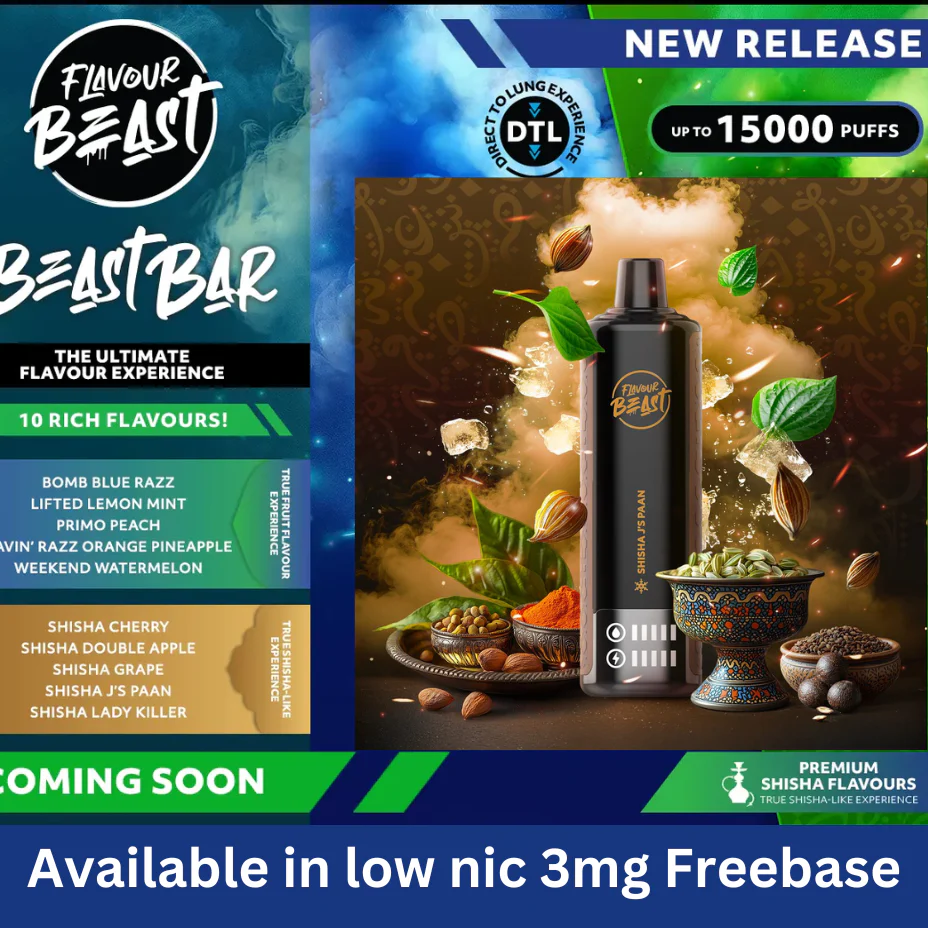 Get Your Vape On with the Flavour Beast 15K Puffs: The Ultimate Disposable Vape Pod!