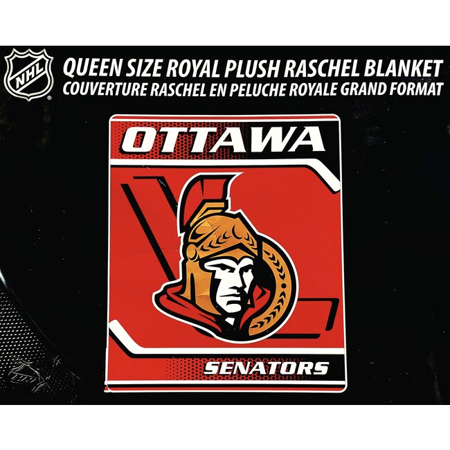OTTAWA SENATORS LUXURY BLANKET QUEEN