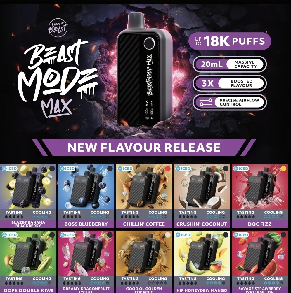 Flavour Beast Mode 18K: Discover the Ultimate Disposable Vape Experience!