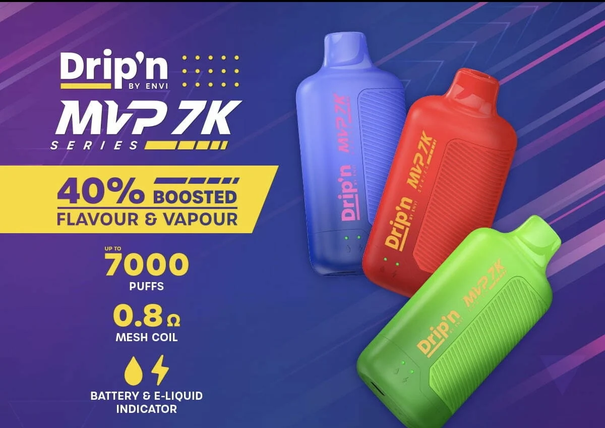 Discover the Ultimate Vaping Experience with Dripin by Envi MVP 7000 Puff: A Flavorful Journey!