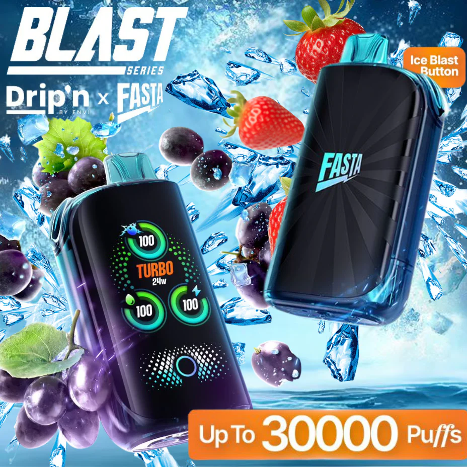Experience 30,000 Puffs of Pure Satisfaction with the Drip'n Fasta Blast 30K Disposable Vape!