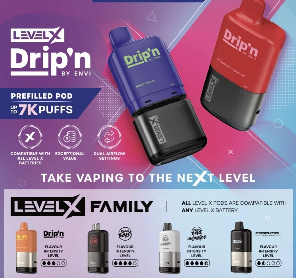 Drip'n Level X Pod 7K Review: Unleashing the Ultimate 7000 Puff Vape with Flavor-Packed Performance!