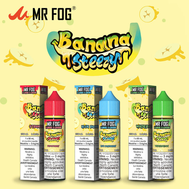 MR FOG MR FOG BANANA STEEZY FREE BASE E-LIQUID