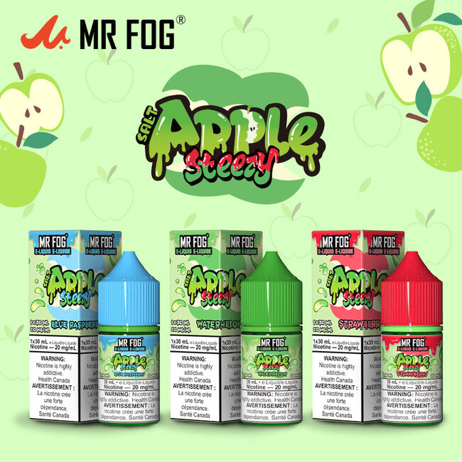 MR FOG MR FOG JUICE APPLE  STEEZY  SALT NIC