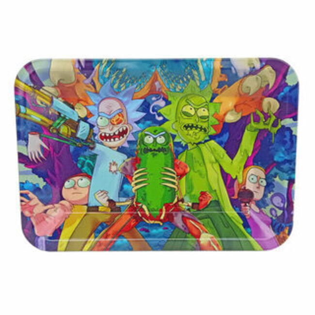 RICK&MORTY MAD PICKLE STEEL LARGE ROLLING TRAY