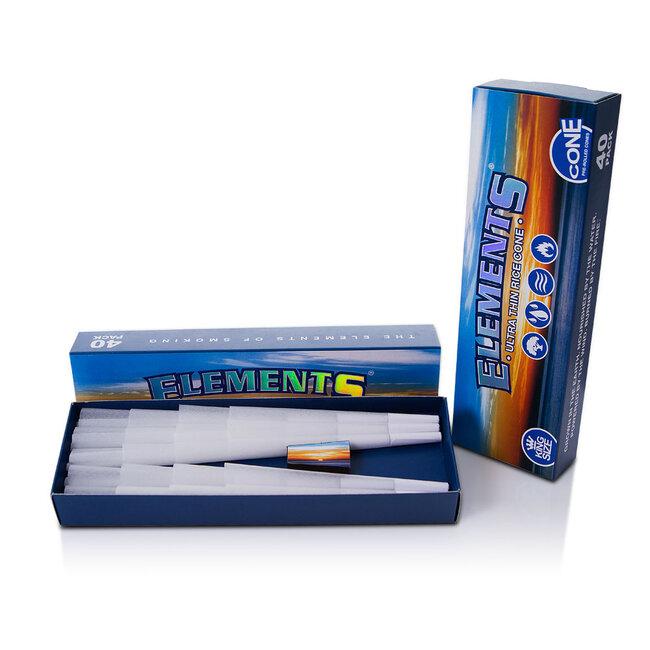 ELEMENTS ELEMENTS PRE-ROLLED 40 CONES KING SIZE ELEMENTS ELEMENTS PRE-ROLLED 40 CONES KING SIZE