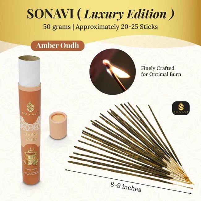 SONAVI SONAVI LUXURY EDITION HANDCRAFTED INCENSE STICK 50G- IN881