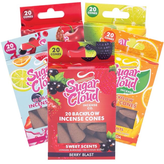 SUGER CLOUD SUGAR CLOUD SWEET SCENTS BACK FLOW INCENSE CONS-IN872