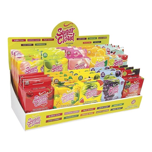 SUGER CLOUD SUGAR CLOUD SWEET SCENTS BACK FLOW INCENSE CONS-IN872