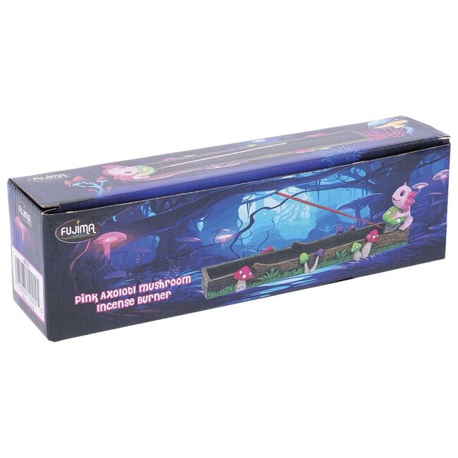 FUJIMA FUJIMA 10.5'' PINK AXLOTI MUSHROOM INCENSE BURNER-IB518