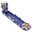 FUJIMA FUJIMA 11'' GOLDEN BLUE SKULL& BUTTERFLY INCENSE BURNER-IB523