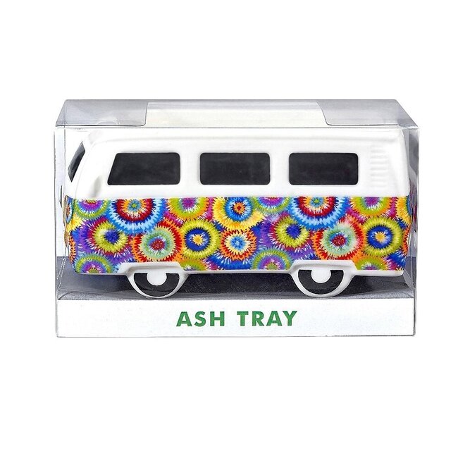 FUJIMA VINTAGE HIPPIE BUS CERMIC ASHTRAY 5.25''- AT880