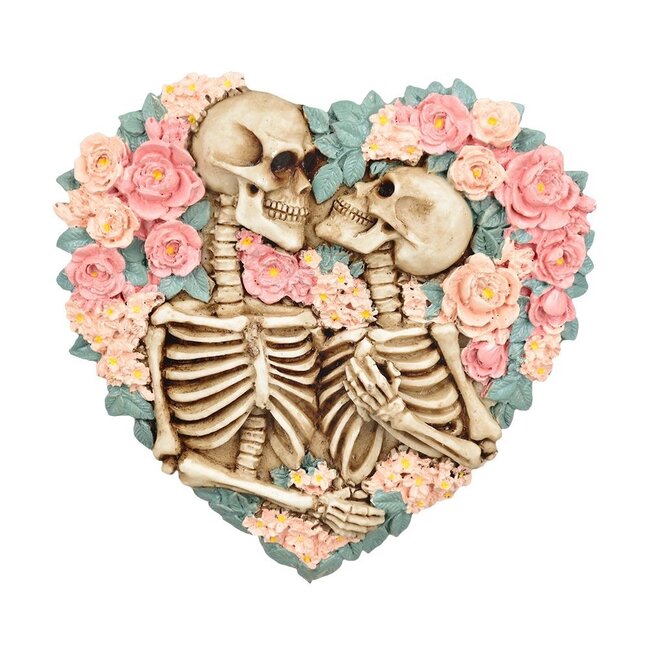 SKELETONS EMBRACE INCENSE BURNER 5.25*5.5- IB537
