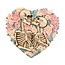 SKELETONS EMBRACE INCENSE BURNER 5.25*5.5- IB537
