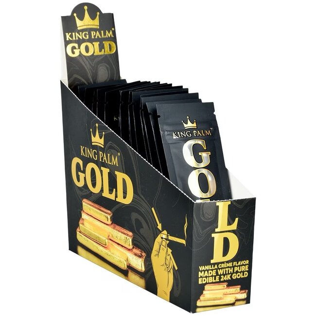 KING PALM KING PALM 24K GOLD CONE VANILLA CREME MINI- RP774