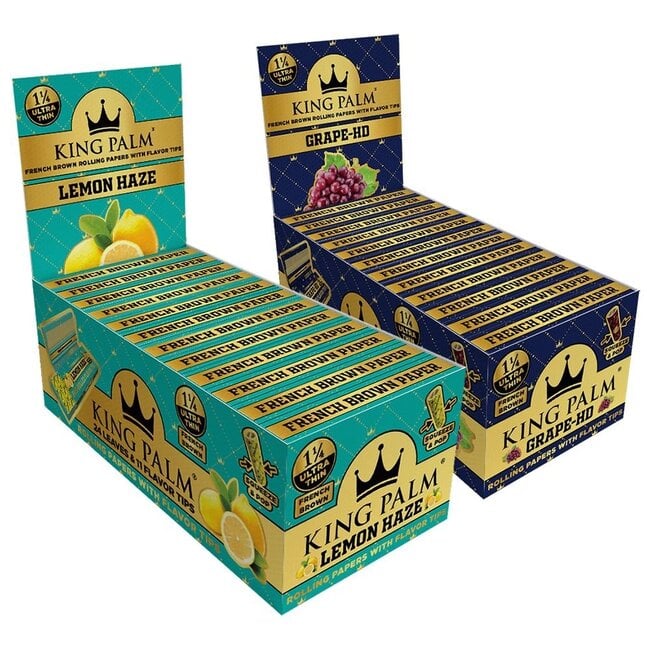 KING PALM KING PALM FRENCH BROWN PAPER & FLAVOUR TIPS 1-1/4-RP764