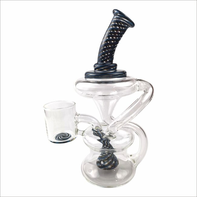 CRYSTAL GLASS 8.5'' TORNADO PROXY RECYCLER C6172-P