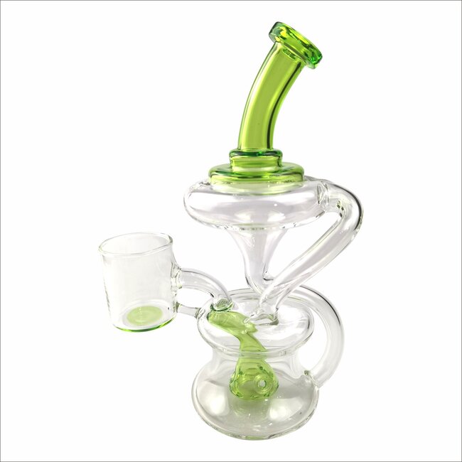 CRYSTAL GLASS 8.5'' TORNADO PROXY RECYCLER C6172-P