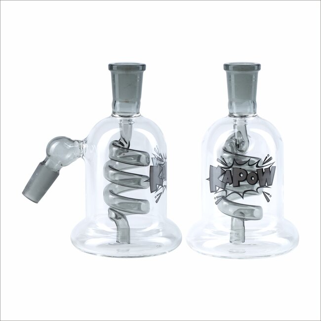 KAPOW KAPOW ASH CATCHER 14MM SPIRAL PERCOLATOR  CE18