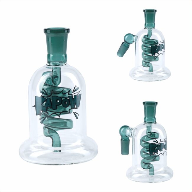 KAPOW KAPOW ASH CATCHER 14MM SPIRAL PERCOLATOR  CE18