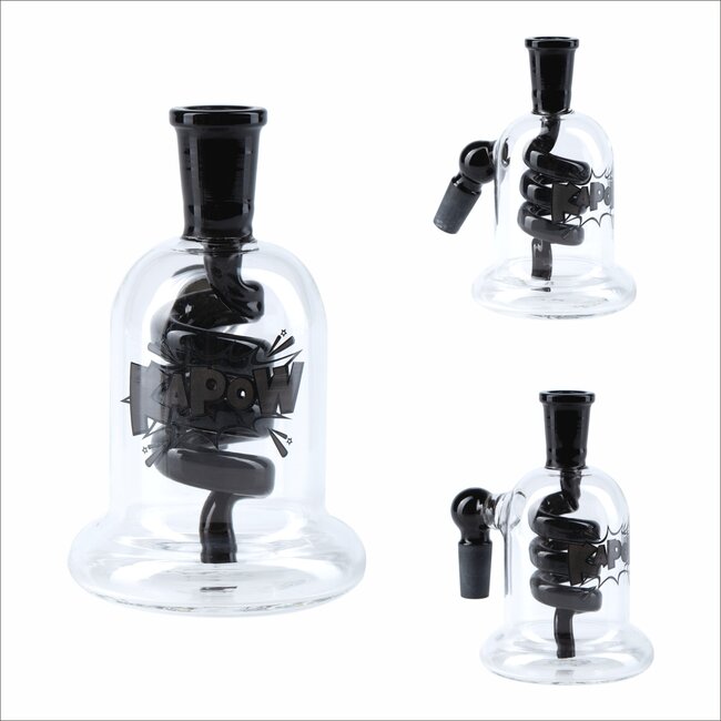 KAPOW KAPOW ASH CATCHER 14MM SPIRAL PERCOLATOR  CE18