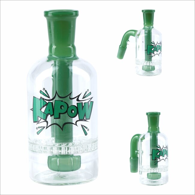 KAPOW KAPOW ASH CATCHER 14MM HONEYCOMB PERCOLATOR CE15