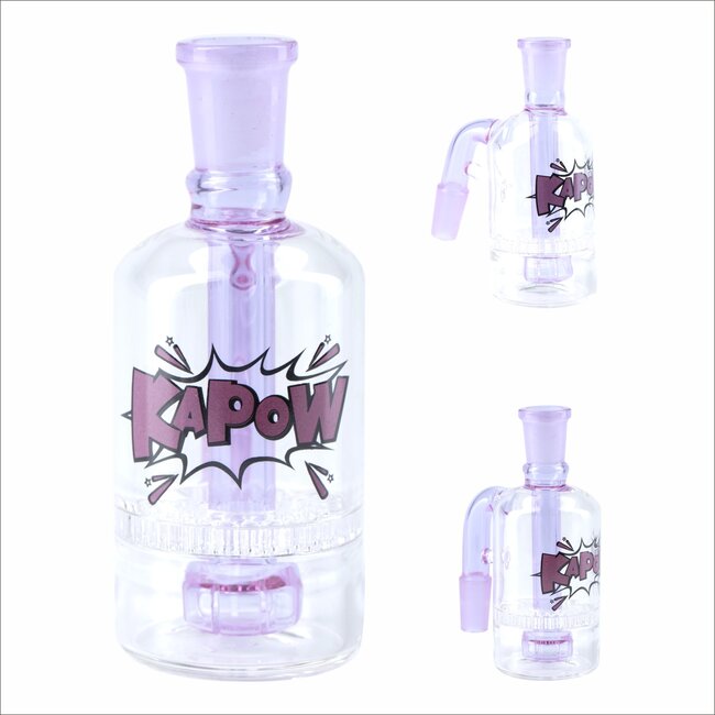 KAPOW KAPOW ASH CATCHER 14MM HONEYCOMB PERCOLATOR CE15