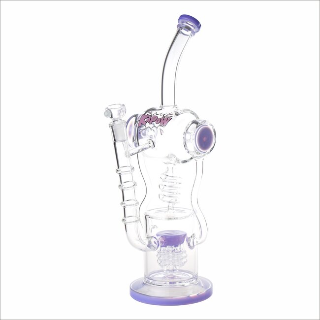 KAPOW KAPOW 15'' DROP PERC RECYCLER BONG-C1567