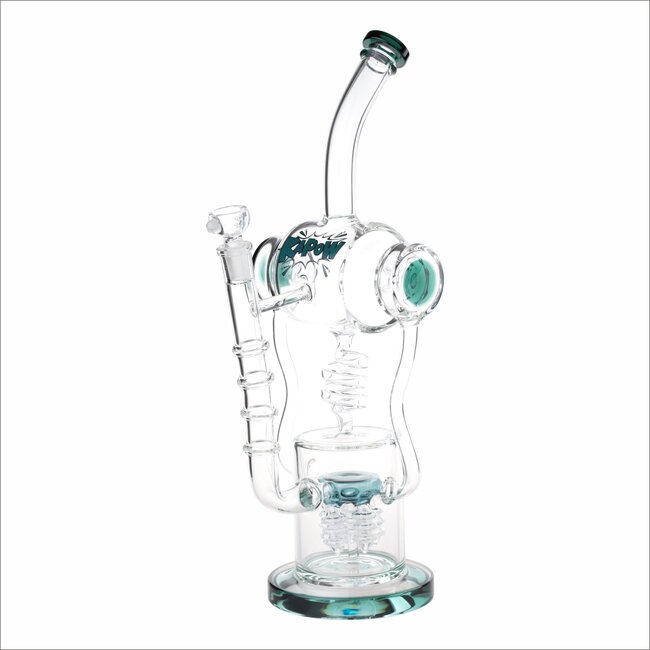 KAPOW KAPOW 15'' DROP PERC RECYCLER BONG-C1567