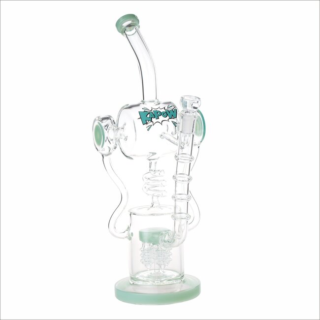 KAPOW KAPOW 15'' DROP PERC RECYCLER BONG-C1567