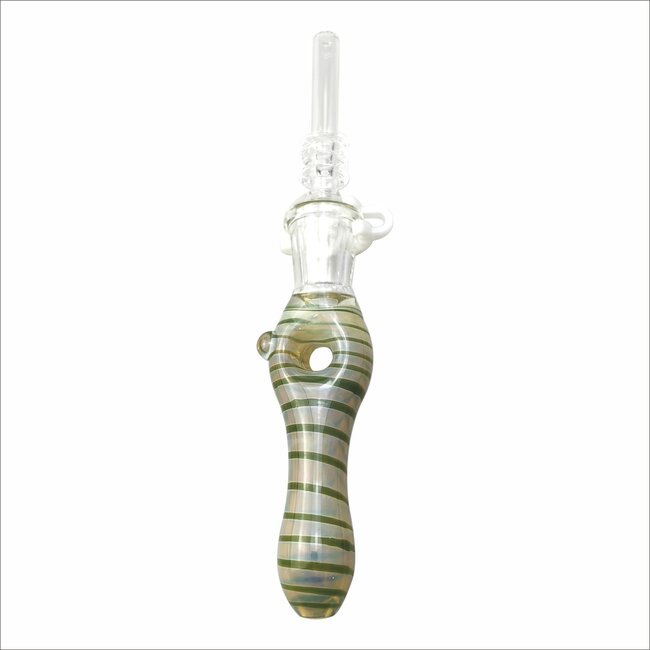GLASS DONUT NECTAR COLLECTOR WIGWAG WITH QUARTZ TIP CE102