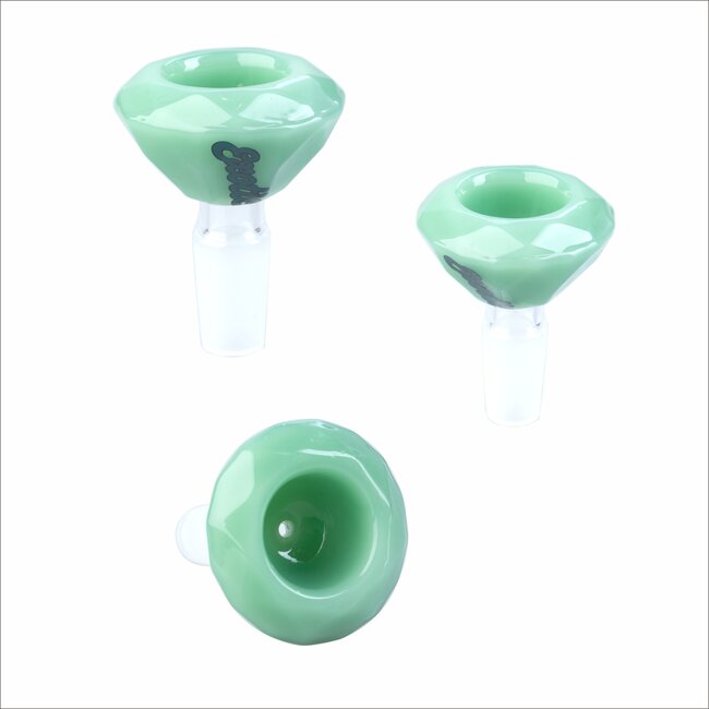 EXOTIX EXOTIC DIAMOND CUTTING SHAPE GLASS BOWL 14MM MALE-CC397