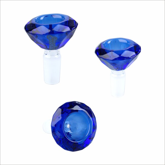 EXOTIX EXOTIC DIAMOND CUTTING SHAPE GLASS BOWL 14MM MALE-CC397