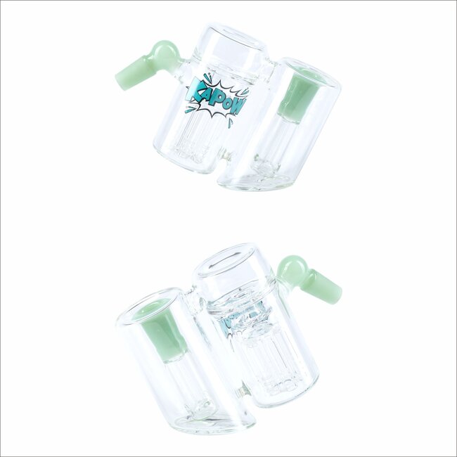 KAPOW ASH CATCHER 14MM DOUBLE CHAMBER  6 ARMS PERCOLATORCE CE64