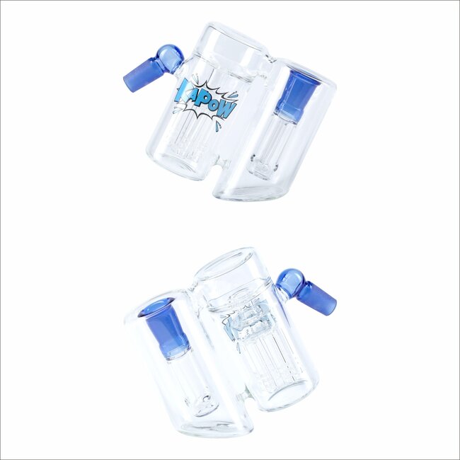 KAPOW ASH CATCHER 14MM DOUBLE CHAMBER  6 ARMS PERCOLATORCE CE64