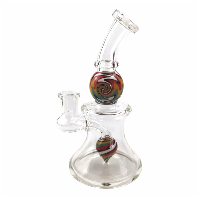 KAPOW 6.7" FUMED BENT NECK-DIRECT  INJECT BARREL PERC RIG- C6334