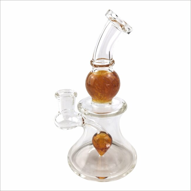 KAPOW 6.7" FUMED BENT NECK-DIRECT  INJECT BARREL PERC RIG- C6334