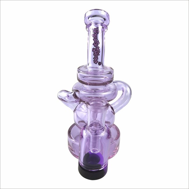 CRYSTAL GLASS 6.7"  RECYCLER DAB RIG C6273