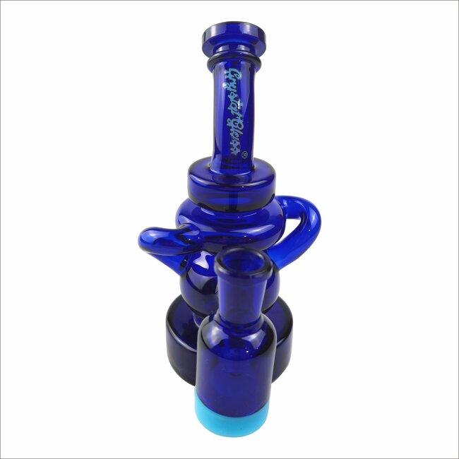 CRYSTAL GLASS 6.7"  RECYCLER DAB RIG C6273