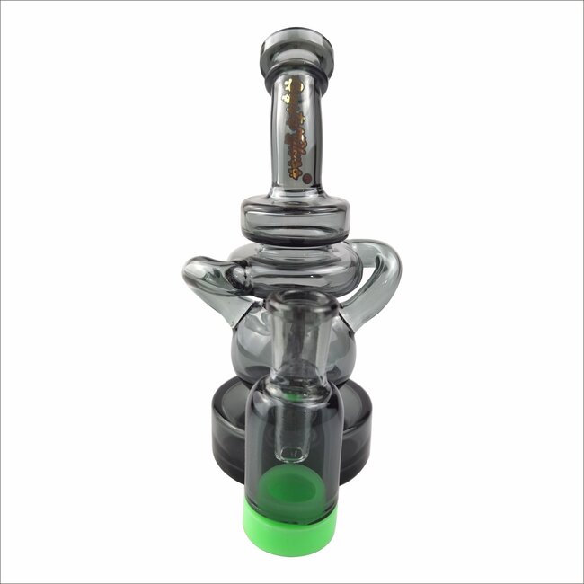 CRYSTAL GLASS 6.7"  RECYCLER DAB RIG C6273