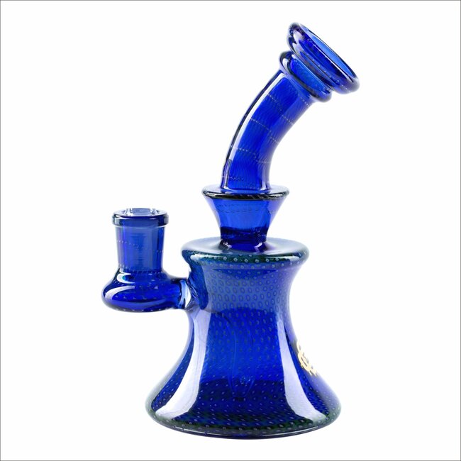 CRYSTAL GLASS 6.3'' HEAVY FUMED BUBBLE DAB RIG  C6322