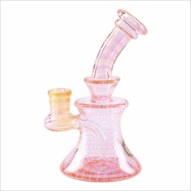 CRYSTAL GLASS 6.3'' HEAVY FUMED BUBBLE DAB RIG  C6322