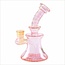 CRYSTAL GLASS 6.3'' HEAVY FUMED BUBBLE DAB RIG  C6322