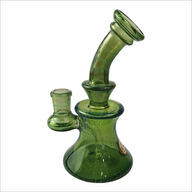 CRYSTAL GLASS 6.3'' HEAVY FUMED BUBBLE DAB RIG  C6322