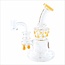 CRYSTAL GLASS 6.3''  HONEY DRIP DAB RIG  C6207
