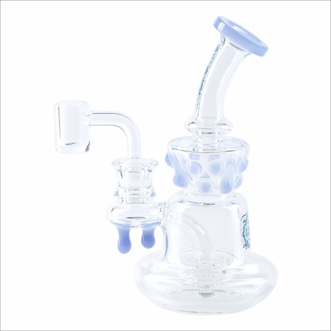 CRYSTAL GLASS 6.3''  HONEY DRIP DAB RIG  C6207