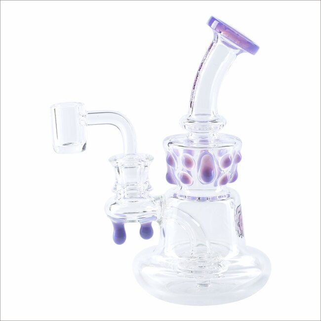 CRYSTAL GLASS 6.3''  HONEY DRIP DAB RIG  C6207