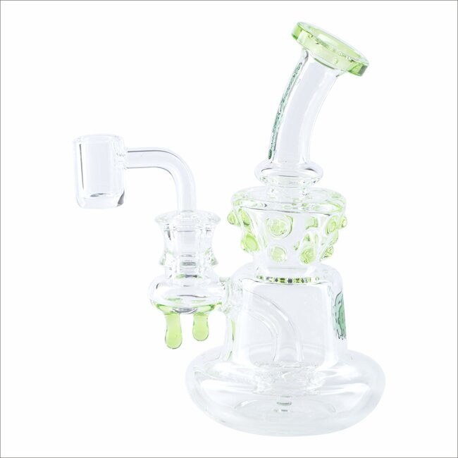 CRYSTAL GLASS 6.3''  HONEY DRIP DAB RIG  C6207