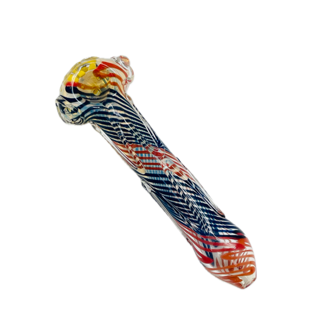 5.5'' SEE THROUGH SPIRAL GLASS PIPE