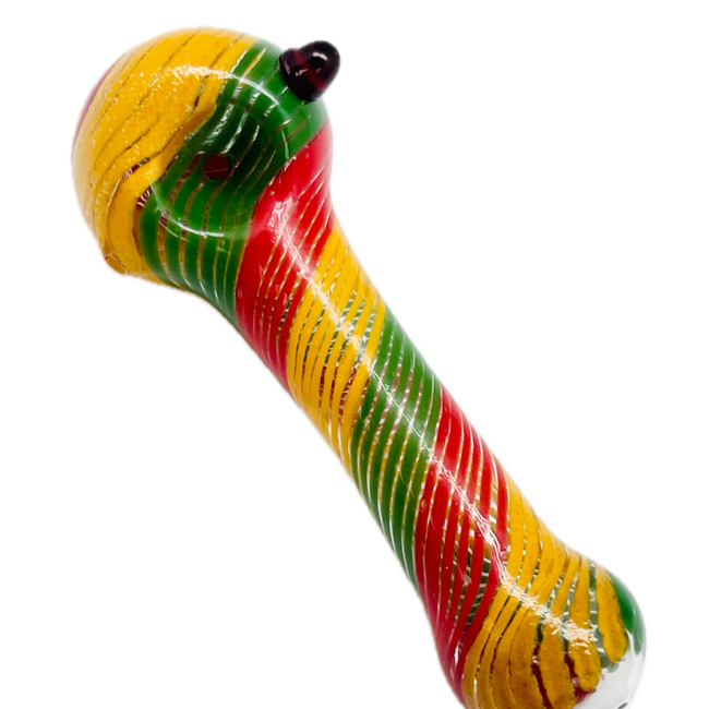 5.5'' HELTER SKELTER GLASS SPOON PIPE